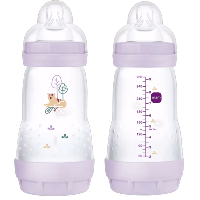 Mam Nappflaska Easy Start Anti-Colic 260 ml 2-pack Rosa