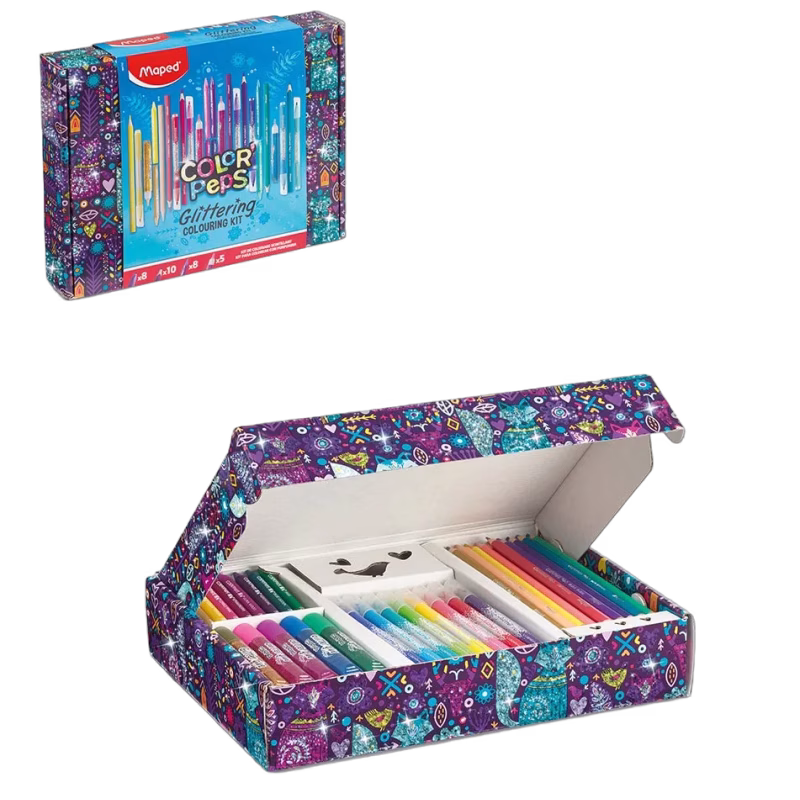 Maped Color'Peps Glitter Målarset 31 Delar