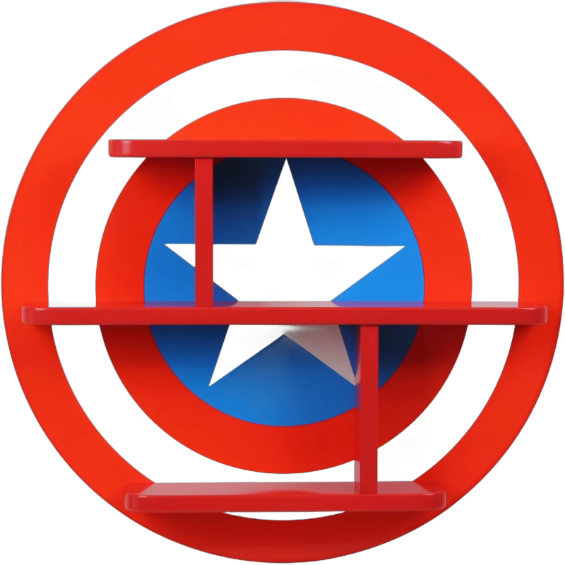 Marvel Captain America Hylla, Flerfärgad