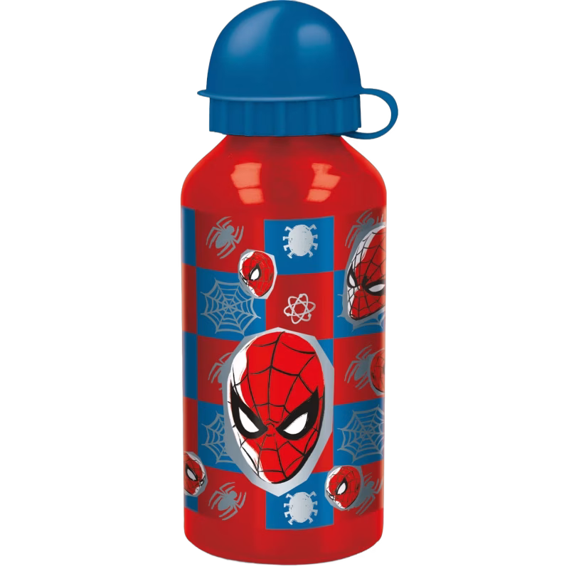 Marvel Spider-Man Vattenflaska 400 ml Aluminium, Röd