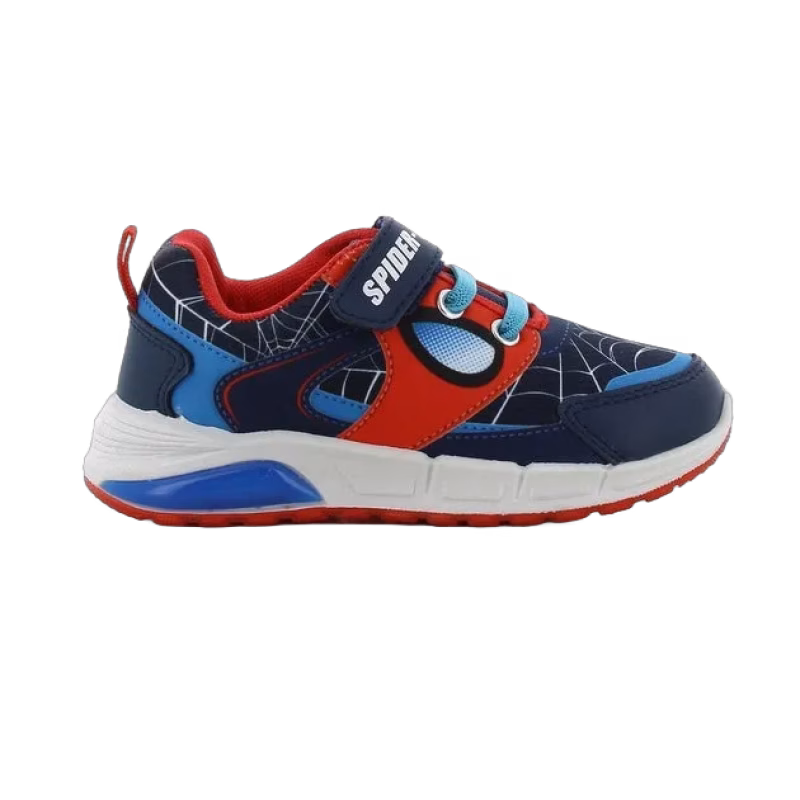 Marvel Spiderman Blinkande Sneakers, Navy/Röd, 33