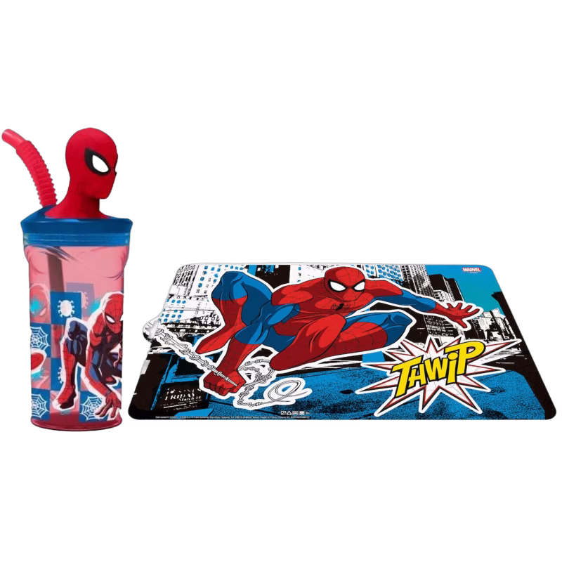 Marvel Spiderman Flaska och Underlägg