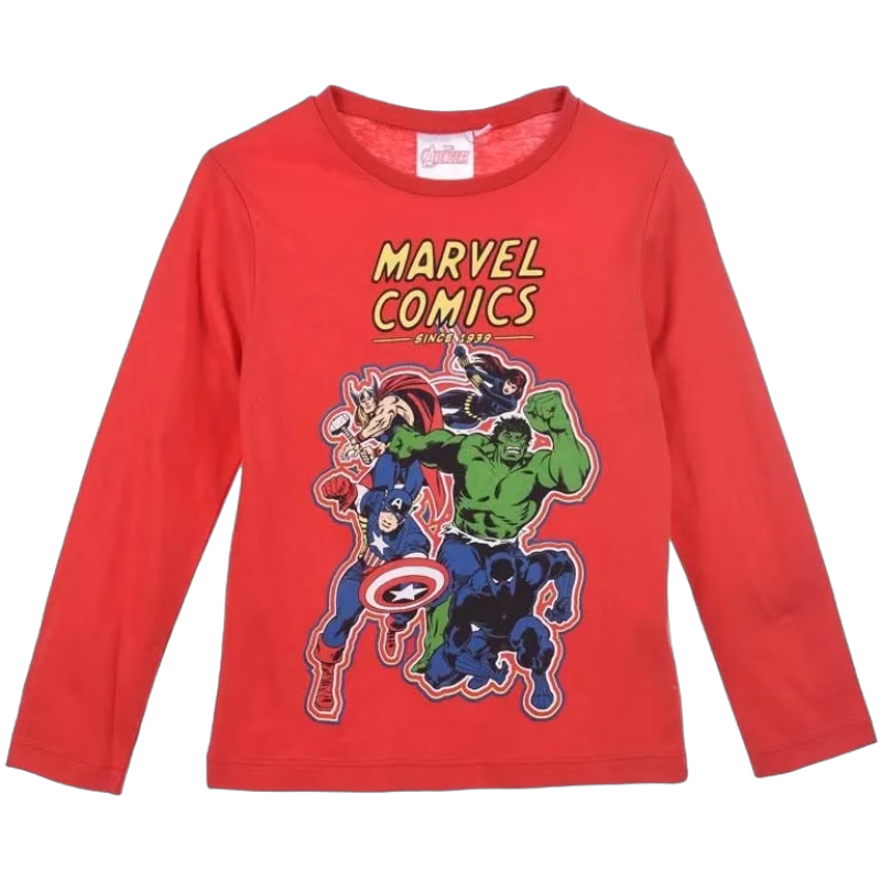 Marvels Avengers Classic Långärmad T-shirt, Red, 8 år