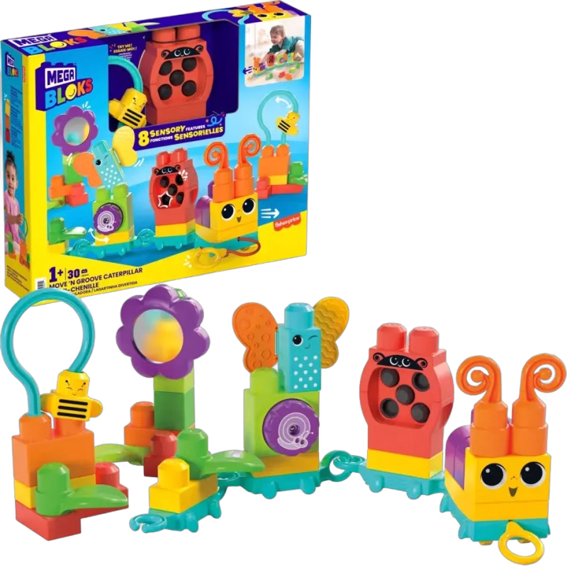 Mega Bloks Move 'n Groove Fjärilståg Byggsats