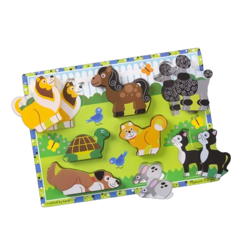 Melissa & Doug Pussel Husdjur (8-bitar)