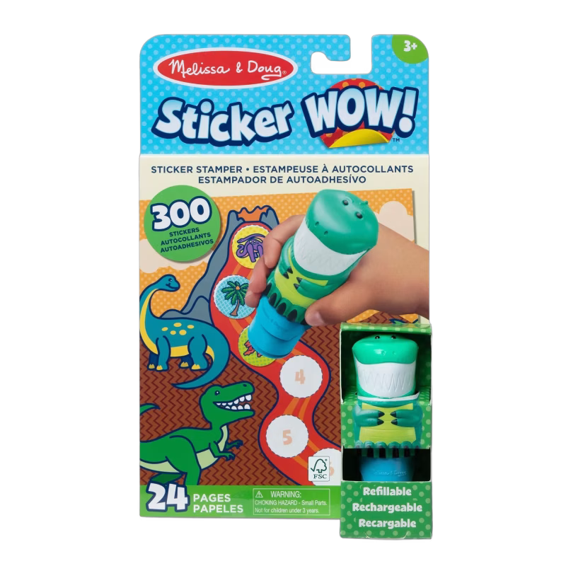 Melissa &  Doug Sticker WOW! Aktivitetsbok Dinosaurie