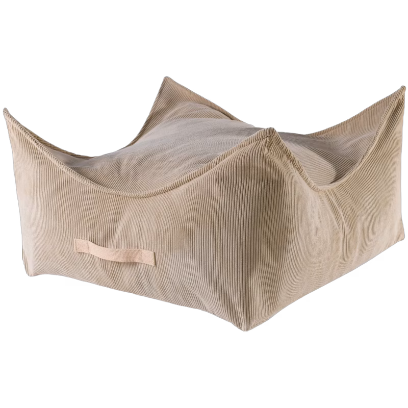 Meowbaby Sittpuff Kvadrat Slimcord, Sand