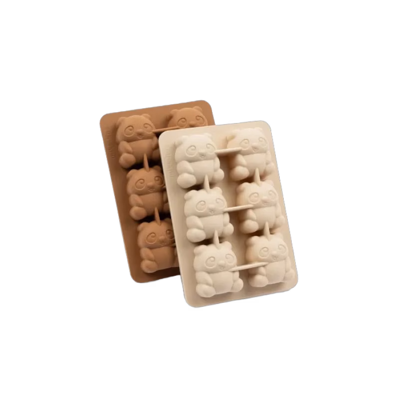 Mikk-line Iskubsbricka Silikon 2-pack (White Swan/ Brown Sugar)