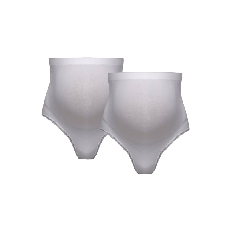 Milki Hipster Gravidtrosa 2-pack, White XS/S