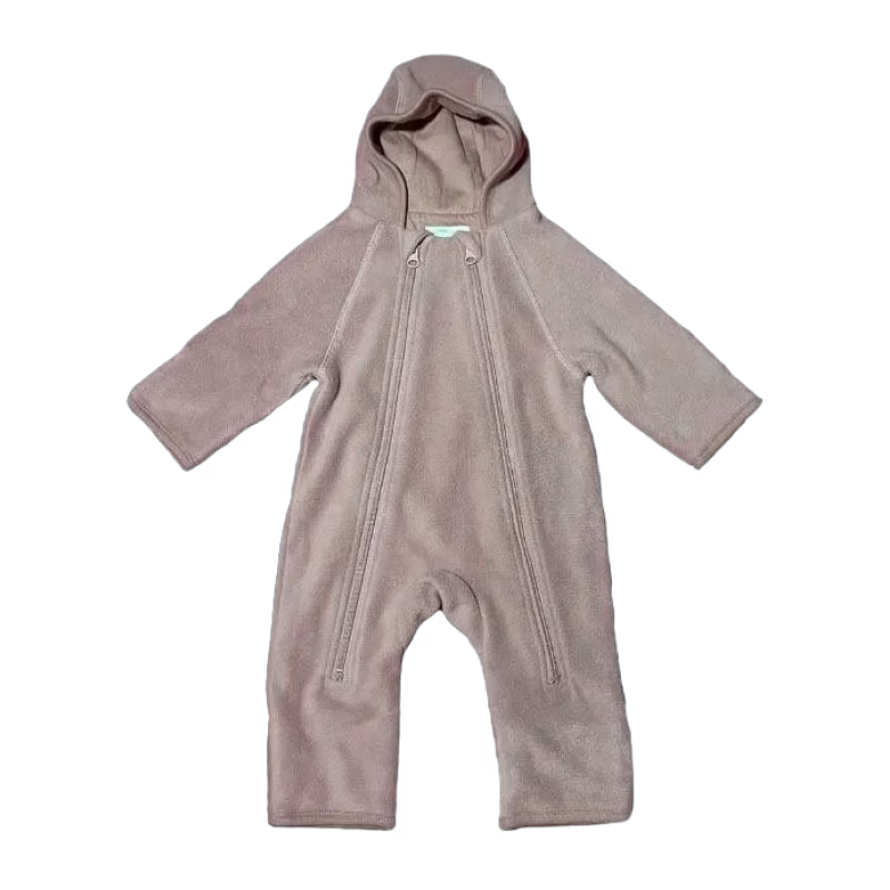 Mini Dreams babyoverall fleece strl 62, brun, stl 62