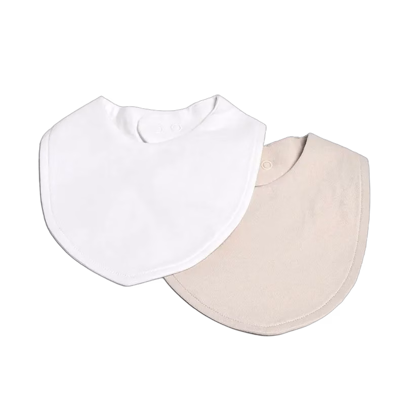Mini Dreams bib 2-pack vit/sand