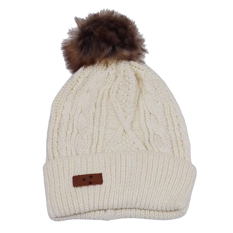 Mini Dreams mössa Cable 6-12 mån, offwhite