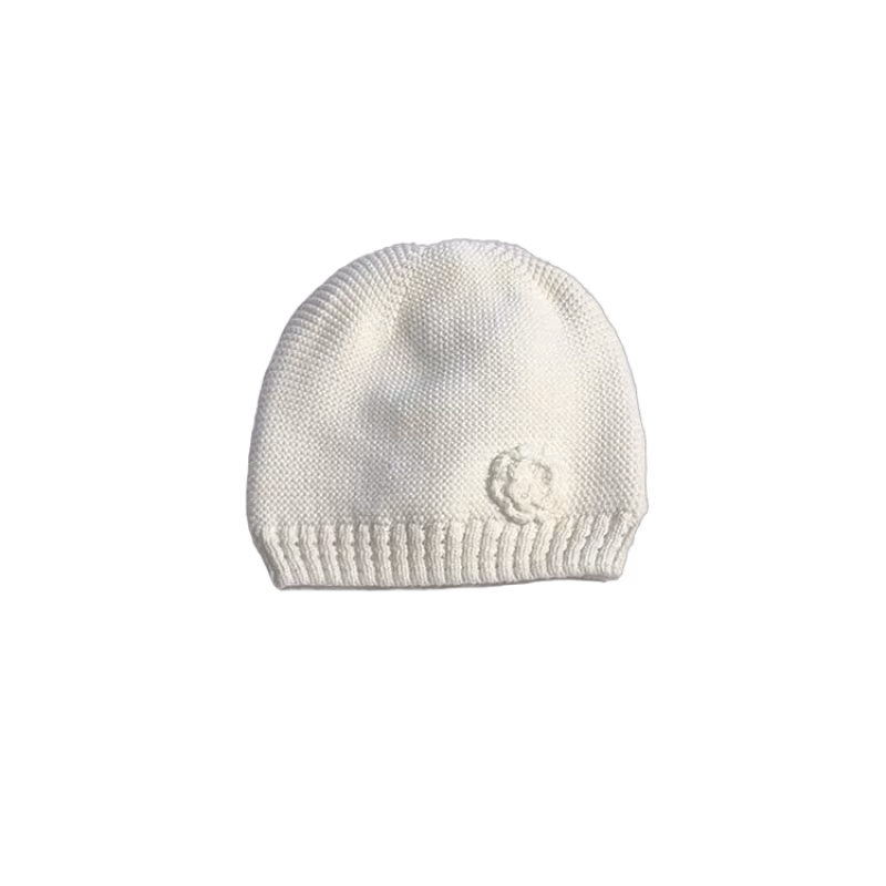 Mini Dreams mössa Flower 3-6 mån, offwhite