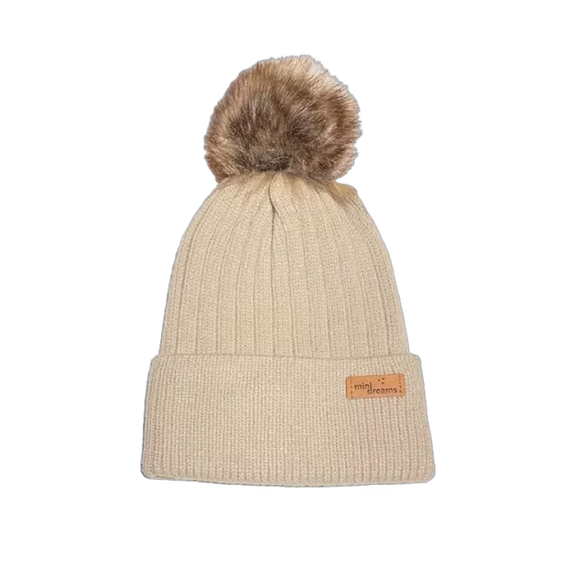 Mini Dreams mössa Fluffy 12mån+, sand