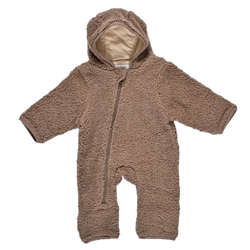Mini Dreams teddyoverall, brun strl 74, stl 74
