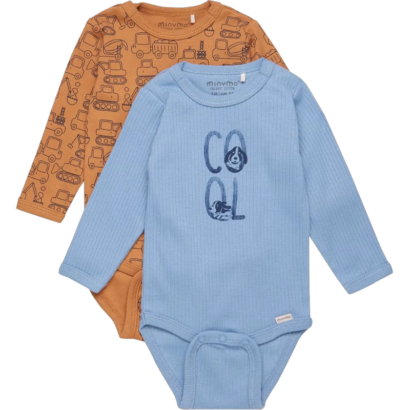Minymo Body 2-pack, Mountain Spring, 62, Bebiskläder