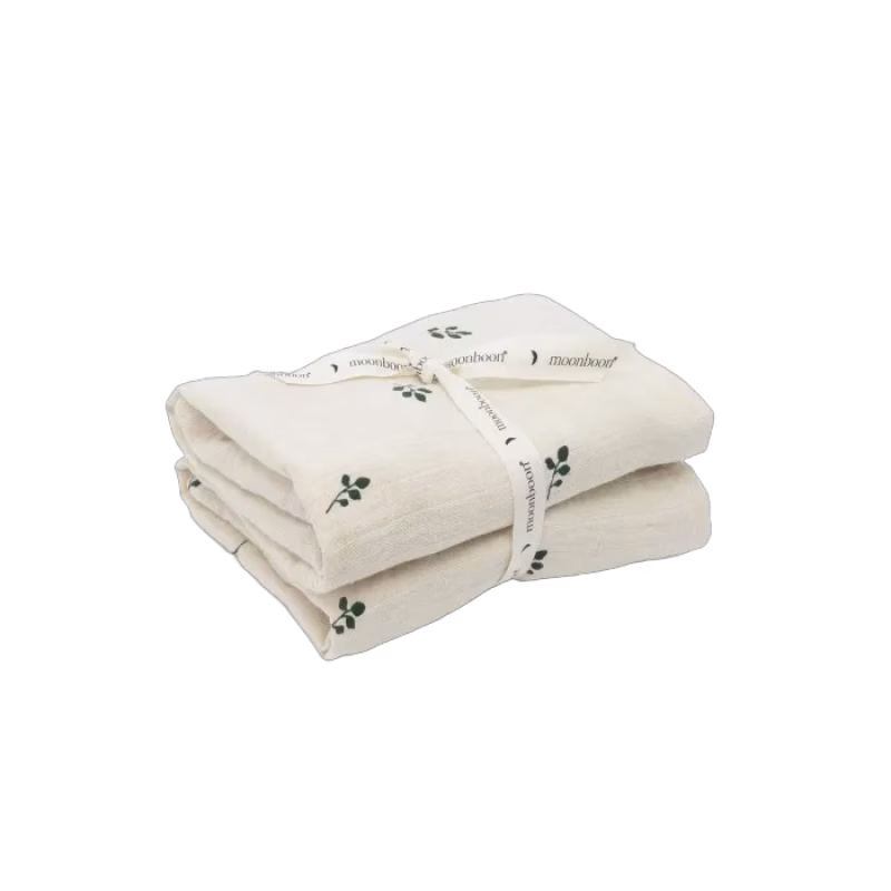 Moonboon Muslinfilt 2-pack (Leaf)