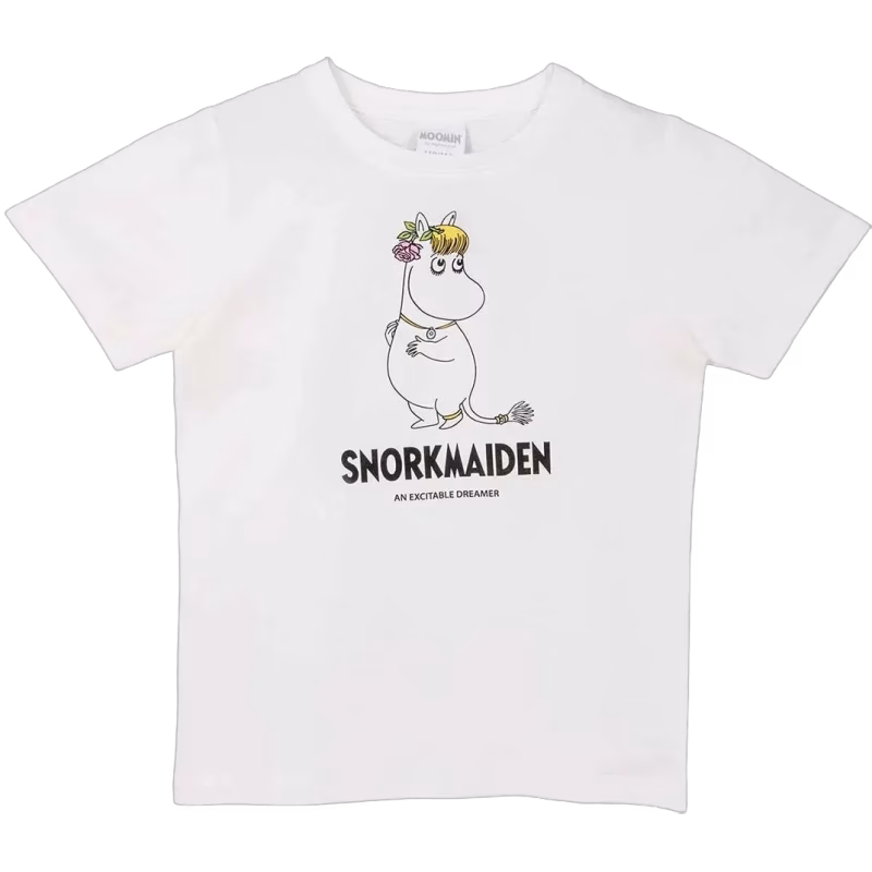 Mumin Karaktär Snorkfröken T-shirt, Vit, 122-128