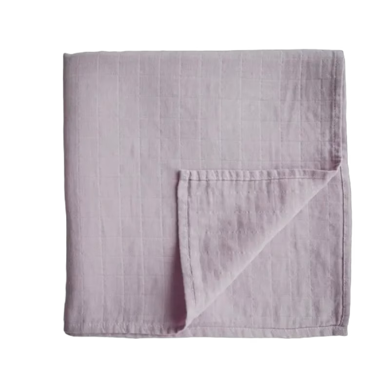 Mushie Bomullsfilt (Soft Mauve)