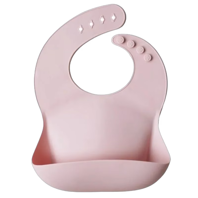 Mushie Silikon Haklapp Solid Blush