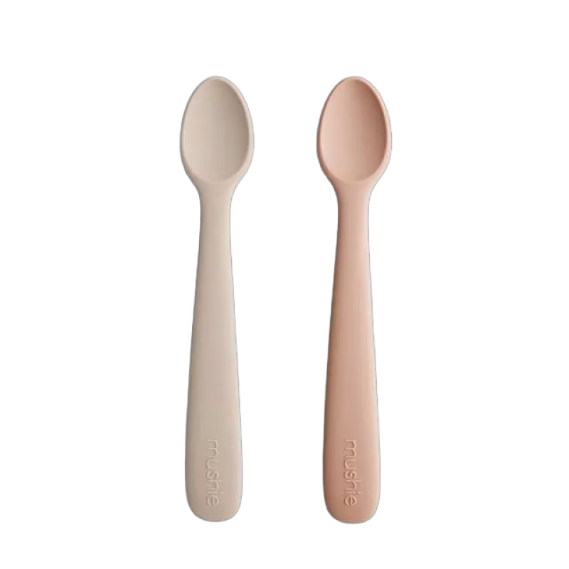 Mushie Silikonsked 2-pack Blush/Shifting Sand