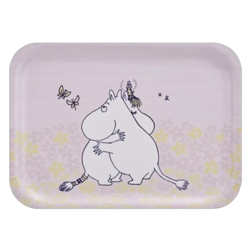 Muurla Bricka Mumin Kram 27x20 cm (Rosa)