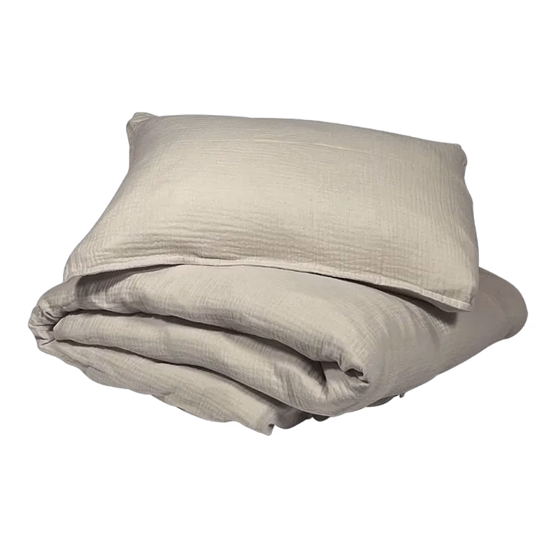 Najell bäddset i muslin, ivory white