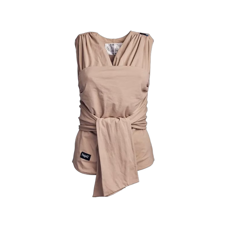 Najell wrap bärsjal biscotti cream, stl L