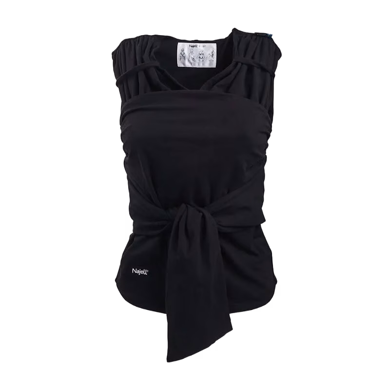 Najell wrap bärsjal charcoal black, stl S