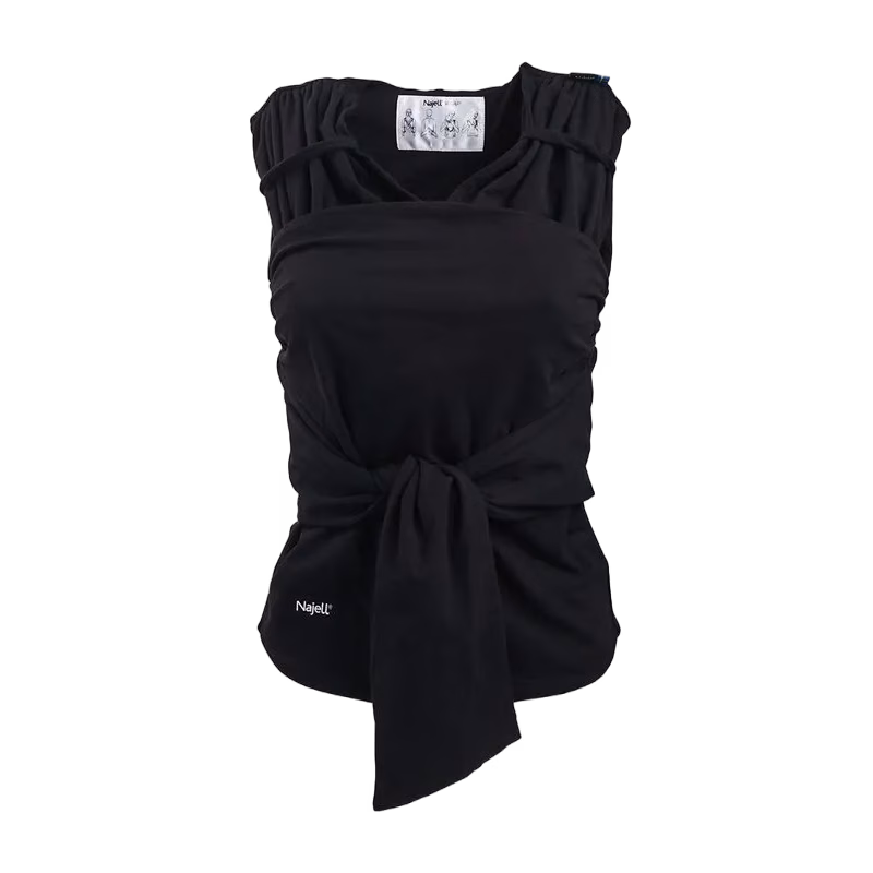 Najell wrap bärsjal charcoal black, stl XS