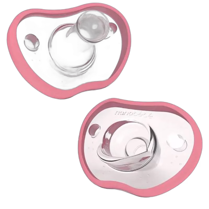 Nanobebe Flexy Napp Silikon 0-3 mån 2-pack, rosa