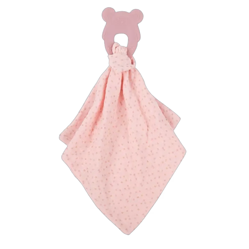 Nattou bitring med snutte, rosa