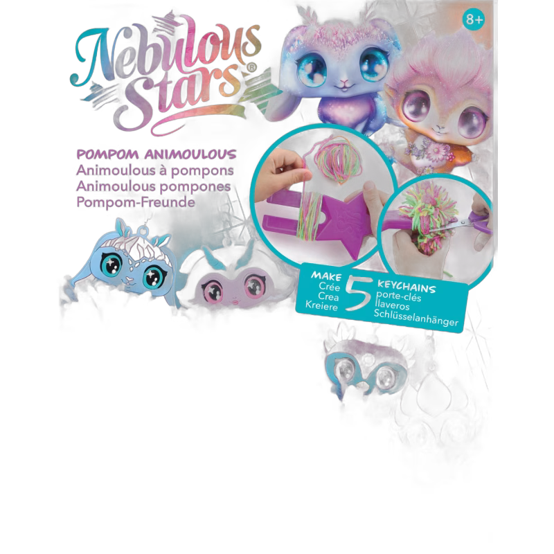 Nebulous Stars Pom Pom Nyckelring DIY-set