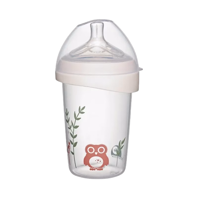 nip First Moments Flaska PP Wideneck Silikon 270 ml Onesize 0m+ M (Uggla)