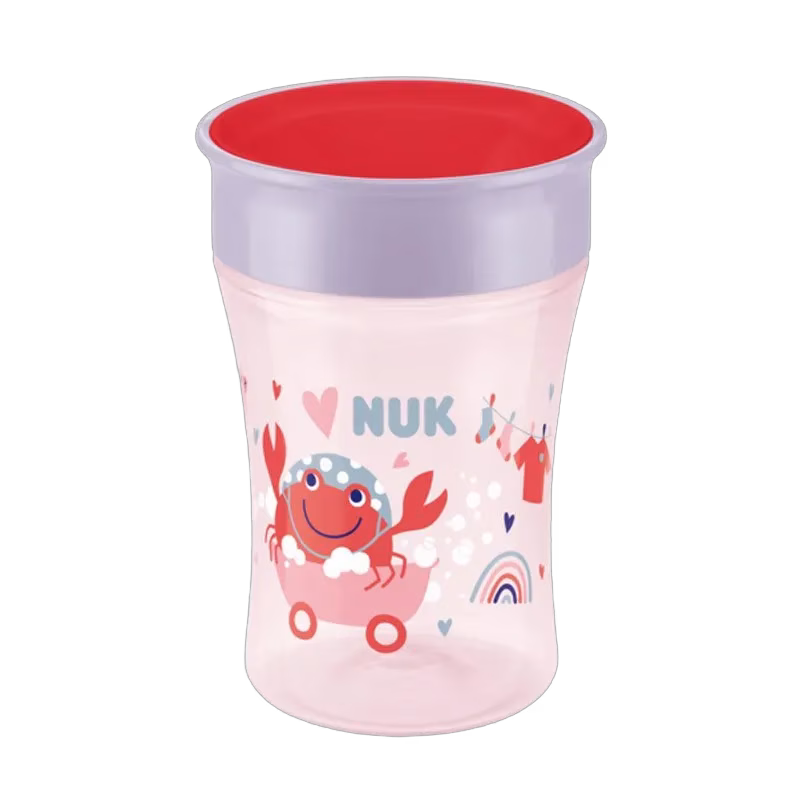 NUK Evolution Magic Cup 230 ml, röd