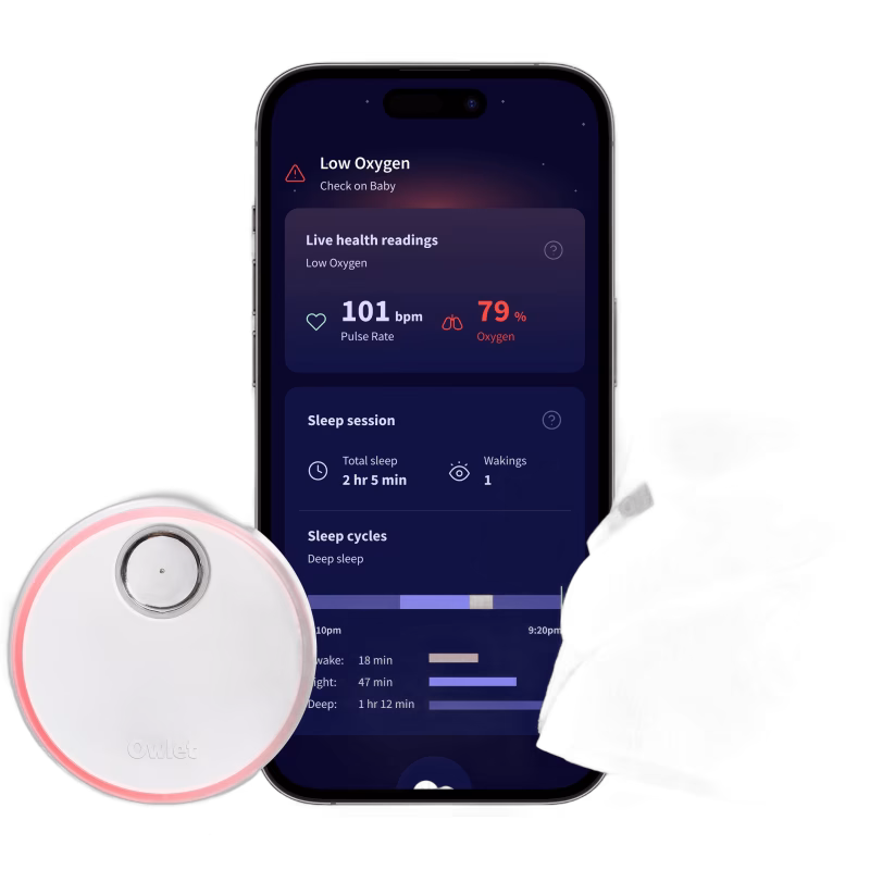 Owlet Babymonitor Dream Sock Mint