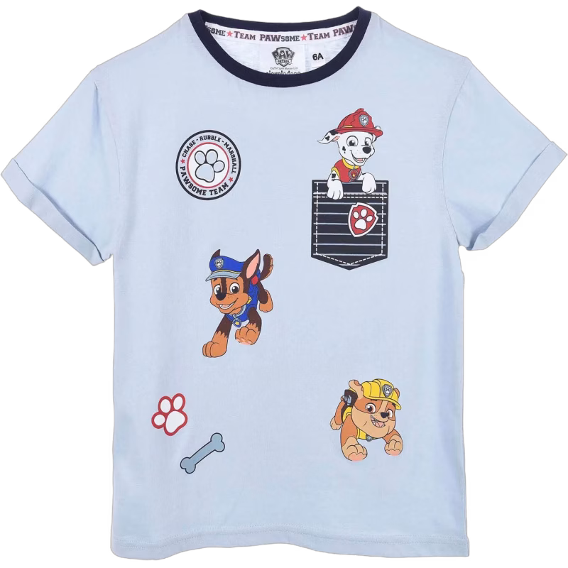 Paw Patrol T-shirt, Light Blue, 6 år