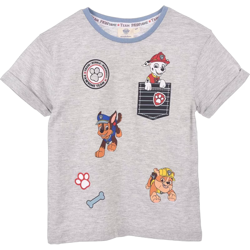 Paw Patrol T-shirt, Light Grey, 6 år