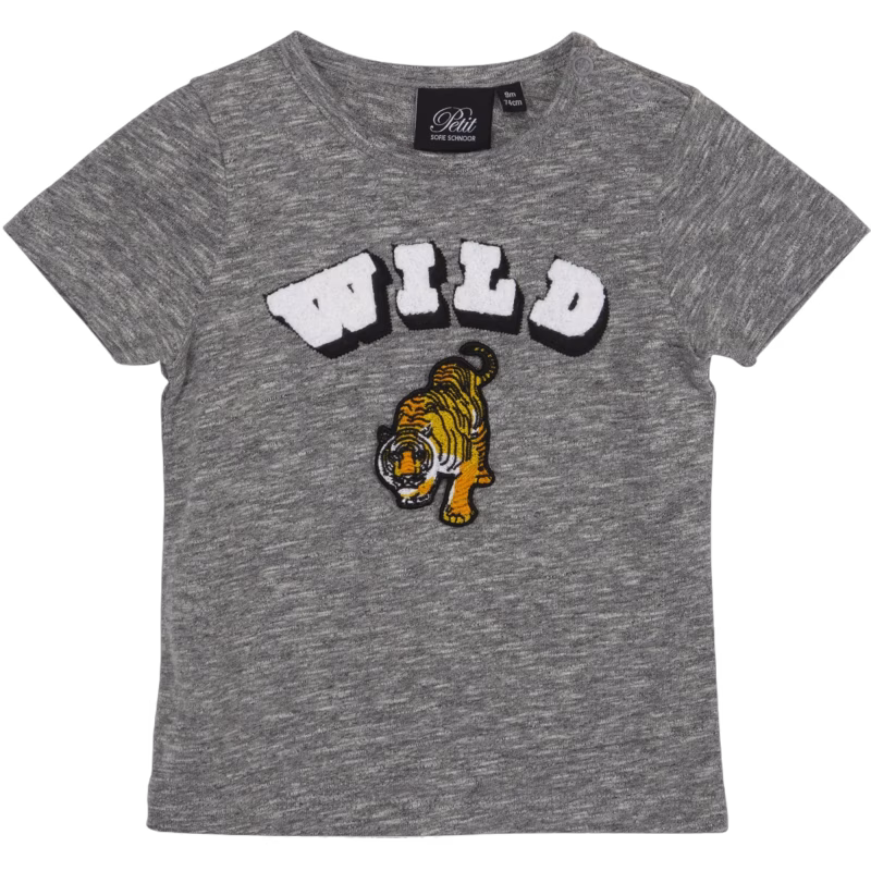 Petit By Sofie Schnoor T-Shirt, Grey Melange Stl 74