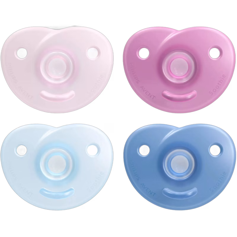 Philips Avent Soothie Napp 0-6 månader, Rosa/Blå