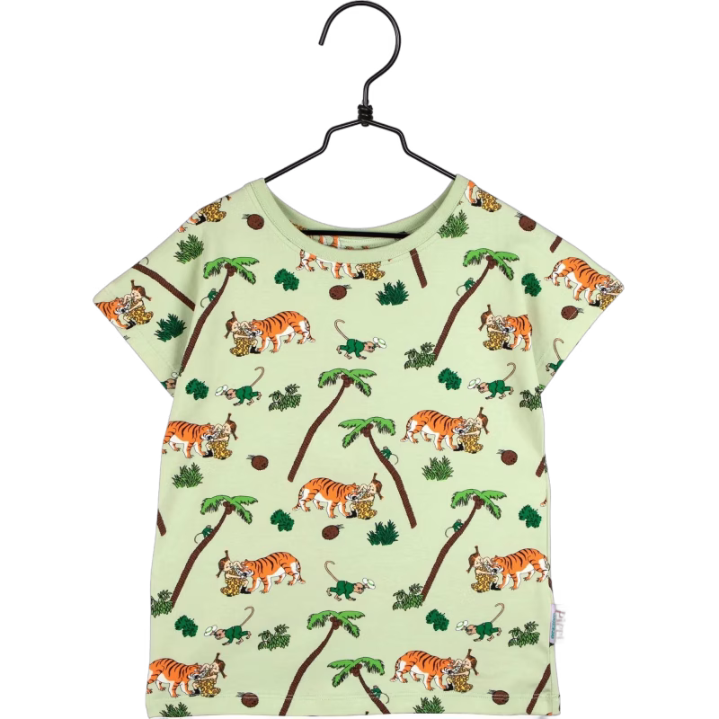 Pippi Långstrump Palmträd T-Shirt, Grön, 110