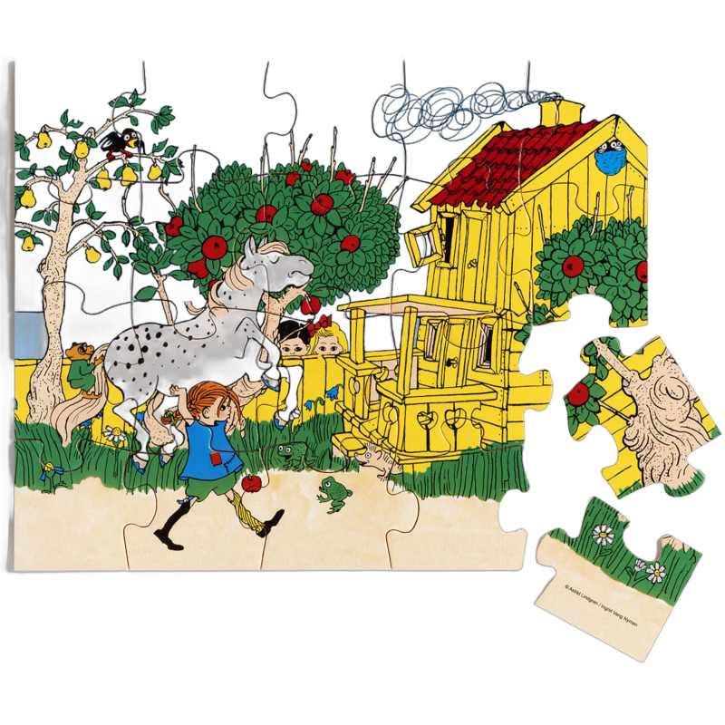 Pippi Träpussel 20 Bitar