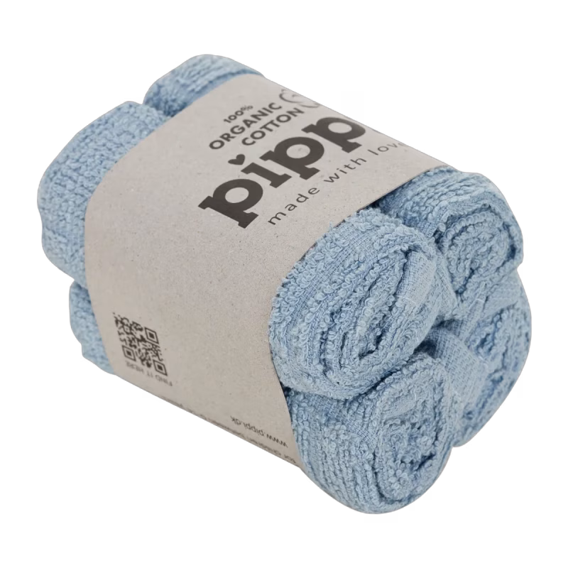 Pippi Tvättlapp 4-pack Celestial Blue