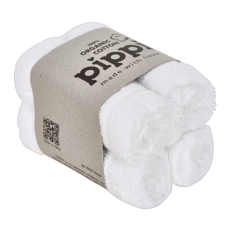 Pippi Tvättlapp 4-pack White