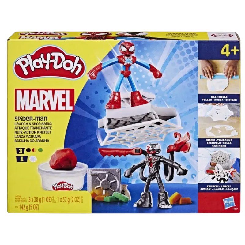 Play-Doh Marvel Spider-Man Launch & Slice Lekset