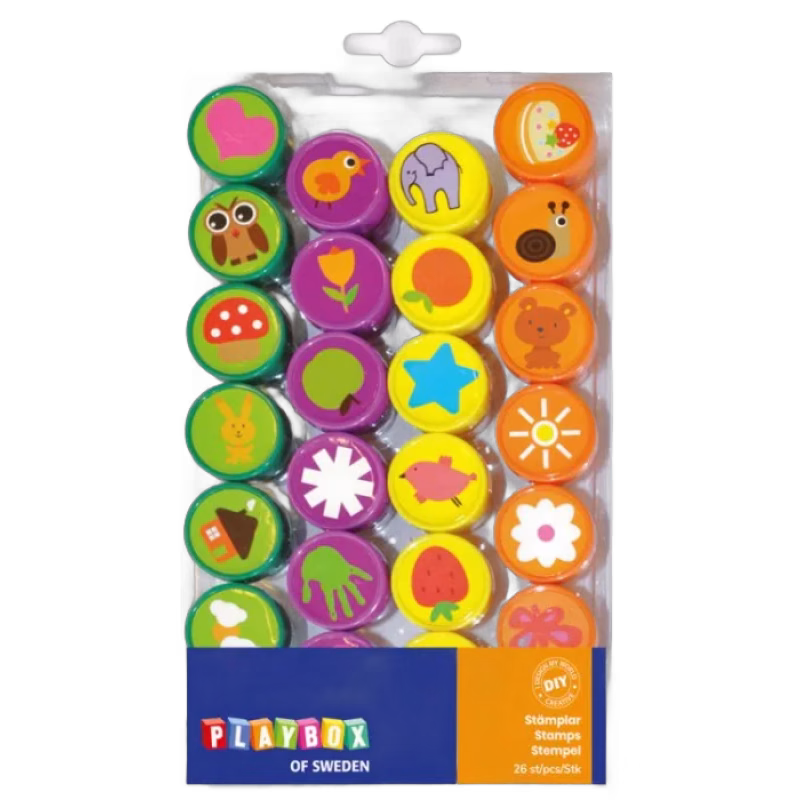 Playbox Stämplar 26 st figurer