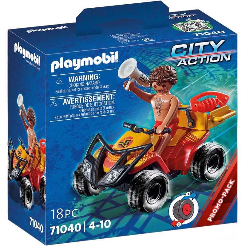 Playmobil 71040 City Action Livräddar-fyrhjuling Byggsats