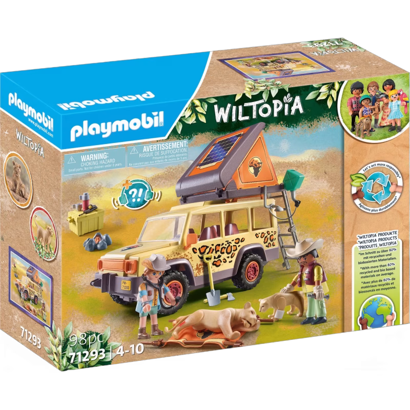 Playmobil 71293 Wiltopia Byggsats Terrängfordon med Lejon