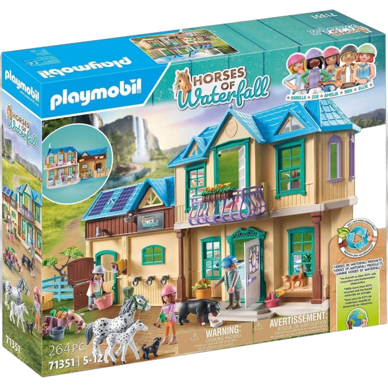 Playmobil 71351 Horses of Waterfall Byggsats Waterfall Ranch