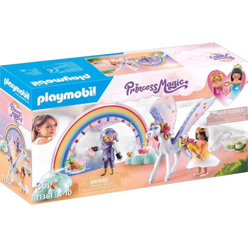 Playmobil 71361 Princess Magic Byggsats Himmelsk Pegasus med Regnbåge